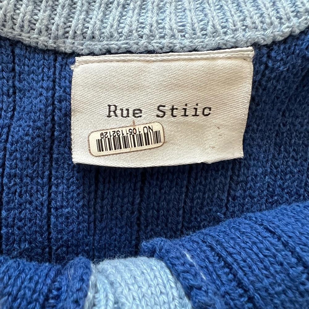 NWOT Free People Rue Stiic Blue Knit Romper Small - Picture 7 of 9